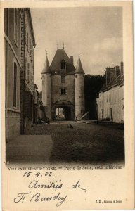 CPA Villenueve-sur-Yonne - Porte de Sens - Cote Interieur FRANCE (961048)