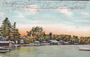 Massachusetts Webster Beacon Park Boat Landing 1910