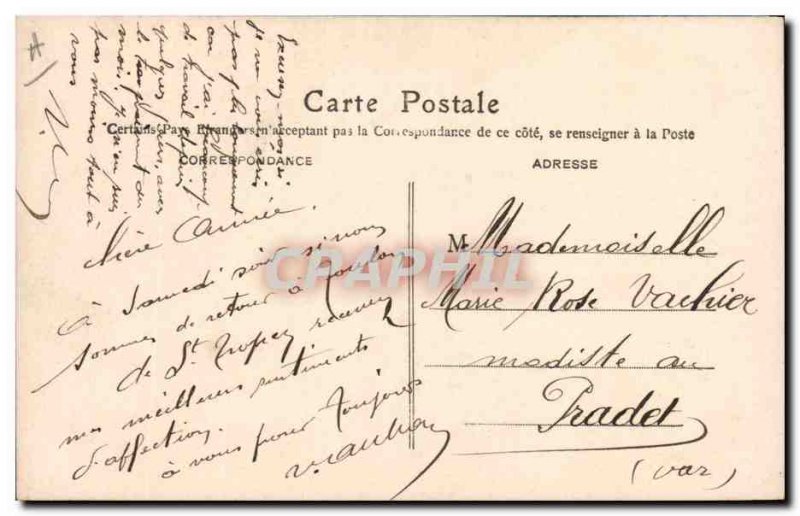 Old Postcard PTT Telegram