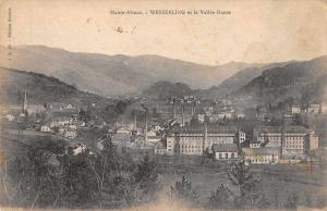 Alsace France Wesserling Scenic View Antique Postcard J48079