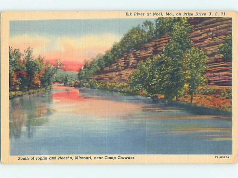 Linen RUSTIC SCENE Noel Ozarks Near Joplin & Neosho Missouri MO