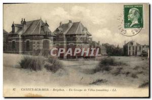 Old Postcard Cayeux Sur Mer Brigthon Villas Group A