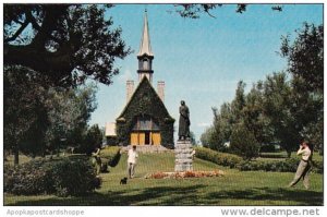 Canada Nova Scotia Church Of Saint Charles And Statue Of Evangeline Grand Pre...