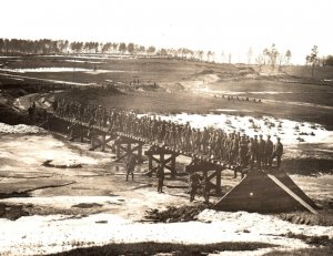 WWI Army German Engineers Railroad Bridge RPPC Real Photo Postcard