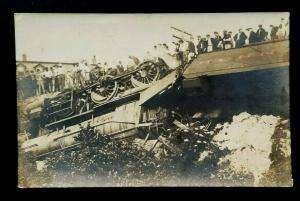 1911 Mint Train Wreck Westerly Rhode Island Depot Real Photograph Postcard