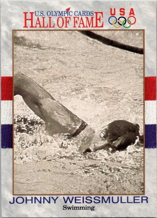 1991 Olympic Games Card Johnny Weismuller Swimming sk3165