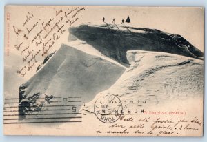 Obwalden Switzerland Postcard Titlis Highest Peak 1900 Posted Antique