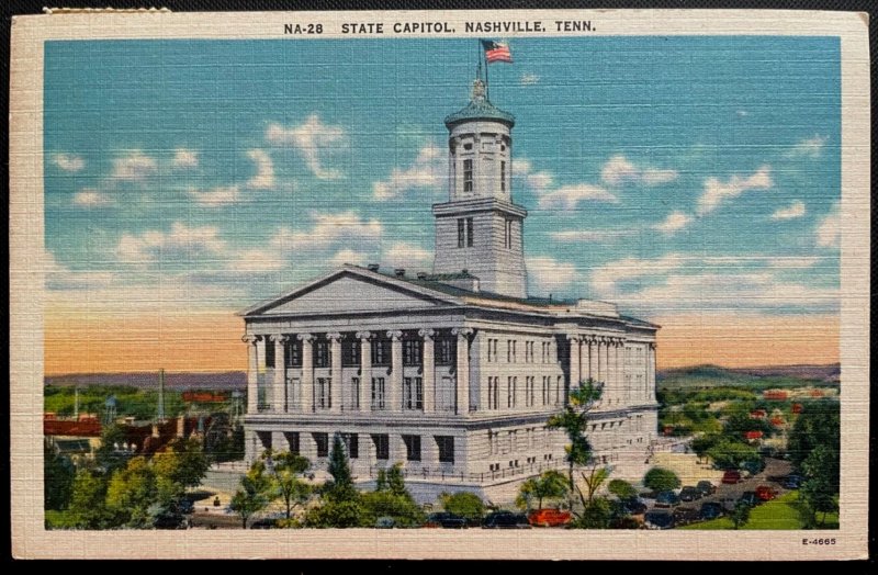 Vintage Postcard 1948 State Capitol Building, Nashville, Tennessee