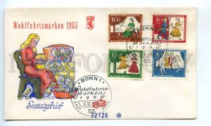 419056 GERMANY 1965 year Tales of the Brothers Grimm First Day COVER