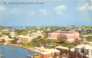 Hamilton Bermuda 1950-60s Postcard Bermudian Hotel