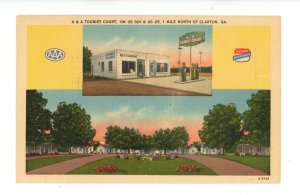 GA - Claxton. A & A Tourist Court, Gas Station ca 1940's