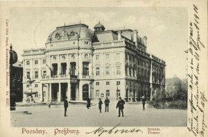 slovakia, BRATISLAVA POZSONY PRESSBURG, Theatre Theater Szinház (1901) Postcard