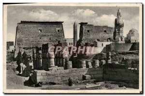 Postcard Ancient Egypt Egypt Luxor The pylons of the Luxortemple built by Ram...