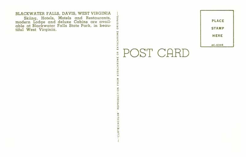 Postcard WATER SCENE Davis Virginia VA AS2855