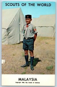 c1968's Malaysia Scouts Of The World Boy Scouts Of America Youth View Postcard