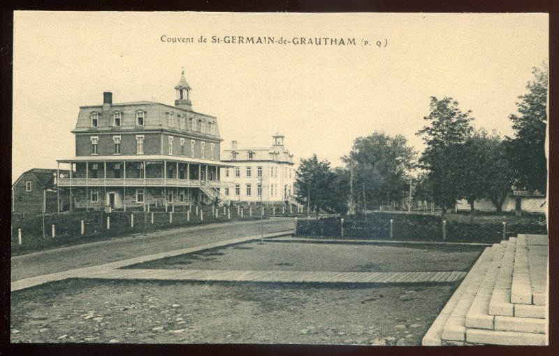 h913 - GERMAIN DE GRANTHAM Quebec Postcard 1910s Convent