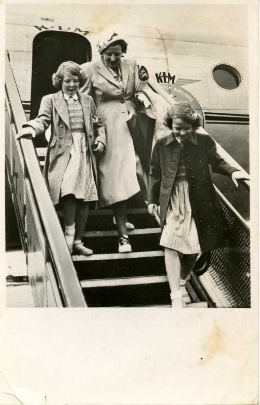 Dutch Royalty -  Travel to Canada, Juliana and Princesses Beatrix and Irene  ...