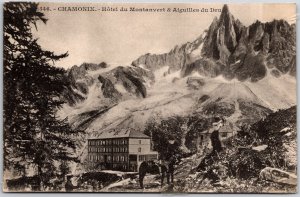 Saint-Malo Porte Saint-Vincent Vue Interieure France Mountain Alps Postcard.