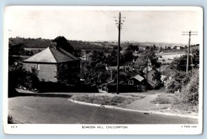 Somerset England Postcard Bowden Hill Chilcompton c1940's Tuck Art RPPC Photo