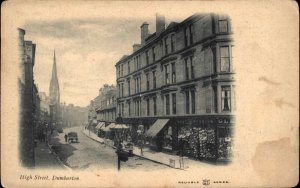 Dumbarton Scotland High St c1905 Postcard