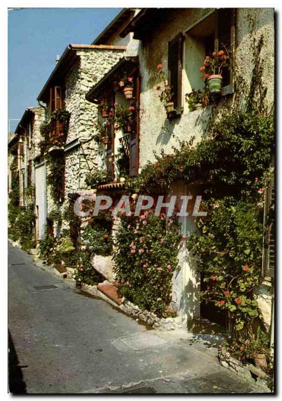 Old Postcard Antibes Cote D & # 39Azur Provence and Old flowery streets