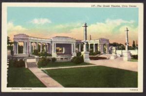 The Greek Theatre,Civic Center,Denver,CO Postcard 