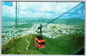 View From Mt Avila Cable Car Caracas Venezuela UNP Chrome Postcard K7