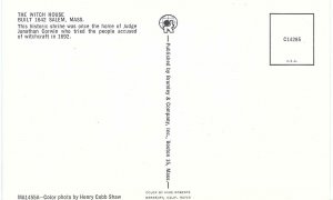 The Witch House Built 1642 Salem Massachusetts