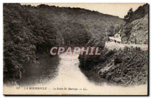 Old Postcard La Bourboule The dam road