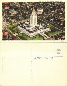 Air View of State Capitol, Lincoln, Nebraska