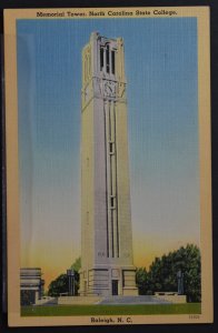 Raleigh, NC - Memorial Tower, North Carolina State College