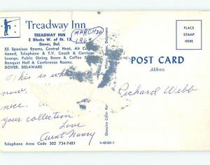 Pre-1980 TREADWAY INN MOTEL Dover Delaware DE M5242