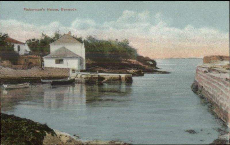 Bermuda Fisherman's House c1910 Postcard EXC COND