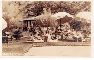 Mexico c 1946 Postcard Navarro Balneario San Jose Purua Real Photo Resort People