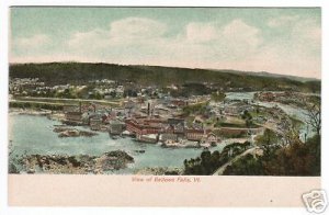 Birdseye View Bellow Falls Vermont 1907c postcard