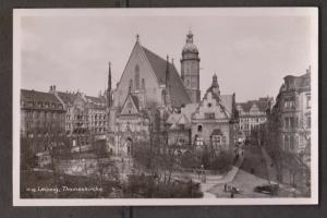 View Of Thomas Church In Leipzig - Real Photo - Writing But Not Posted