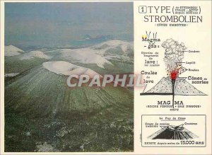 Modern Postcard Puy de Come (Alt 1293 m) Auvergne Image Colcan type Stromboli...