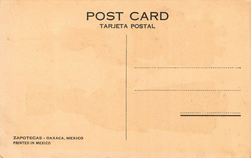 OAXACA MEXICO~ZAPOTECSS~ARTIST DRAWN POSTCARD