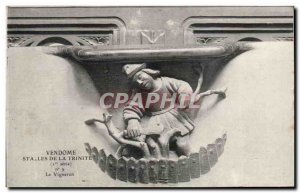 Old Postcard Vendome Stalls of Trinite The winemaker