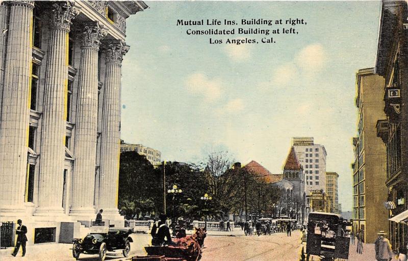 Los Angeles California~Street Scene~Mutual Life Insurance/Consolidated Bldgs~'10