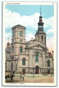 c1920's Building of Basilica Quebec Canada Unposted Vintage Postcard