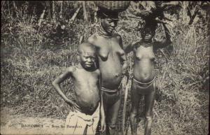 Dahomey Africa Nude Sous Les Bananiers Ethnography c1910 Postcard
