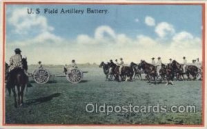 U.S. Field Artillery Battery Military, WW I Unused crease bottom left corner,...