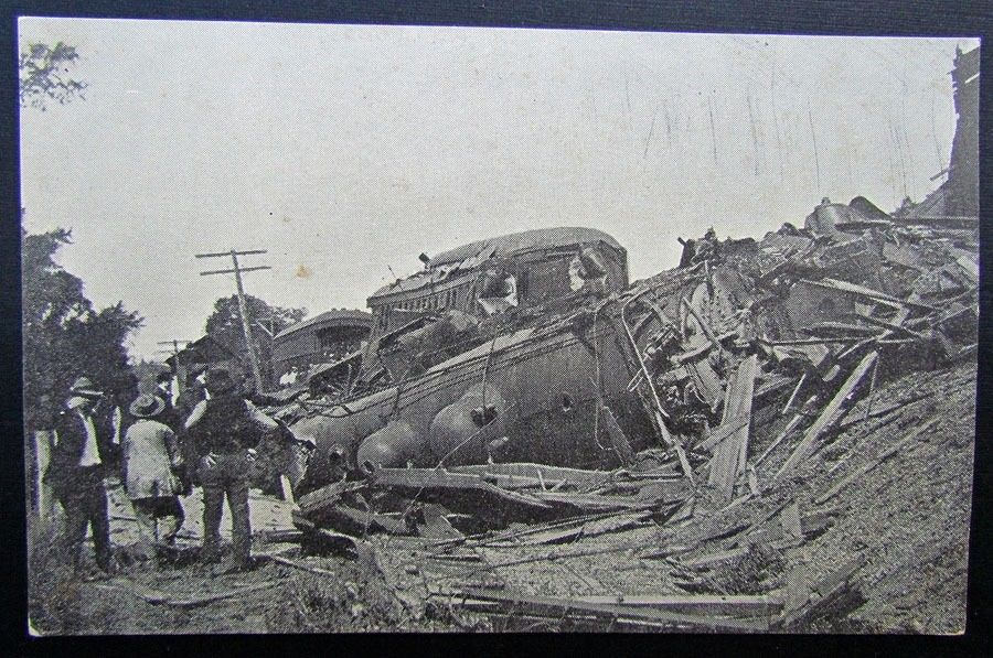Vintage Postcard Train Wreck Canaan NH 09.15.1907 Railway Railroad