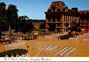 Maryland Annapolis U S Naval Academy Noon Formation Brigade Of Midshipmen At ...