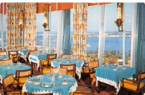 Miami Florida Top O' the Columbus Restaurant Chrome Vintage Postcard U6761