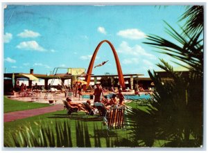 Las Vegas Nevada Postcard Oversized Wilbur Clark's Desert Inn 1960 Pool Diving