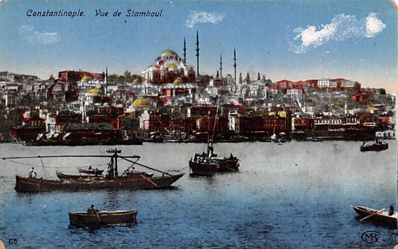 Vue de Stamboul Constantinople Turkey Unused 