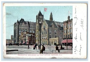 1905 Prudential Building And Post Office Newark New Jersey NJ Antique Postcard