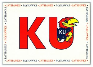 Postcard KU Jayhawks University Of Kansas Lawrence KS Continental View Card 